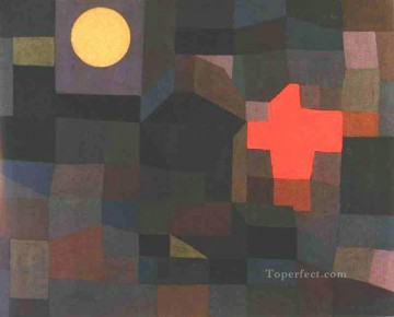  luna Pintura - Fuego Luna Llena Paul Klee